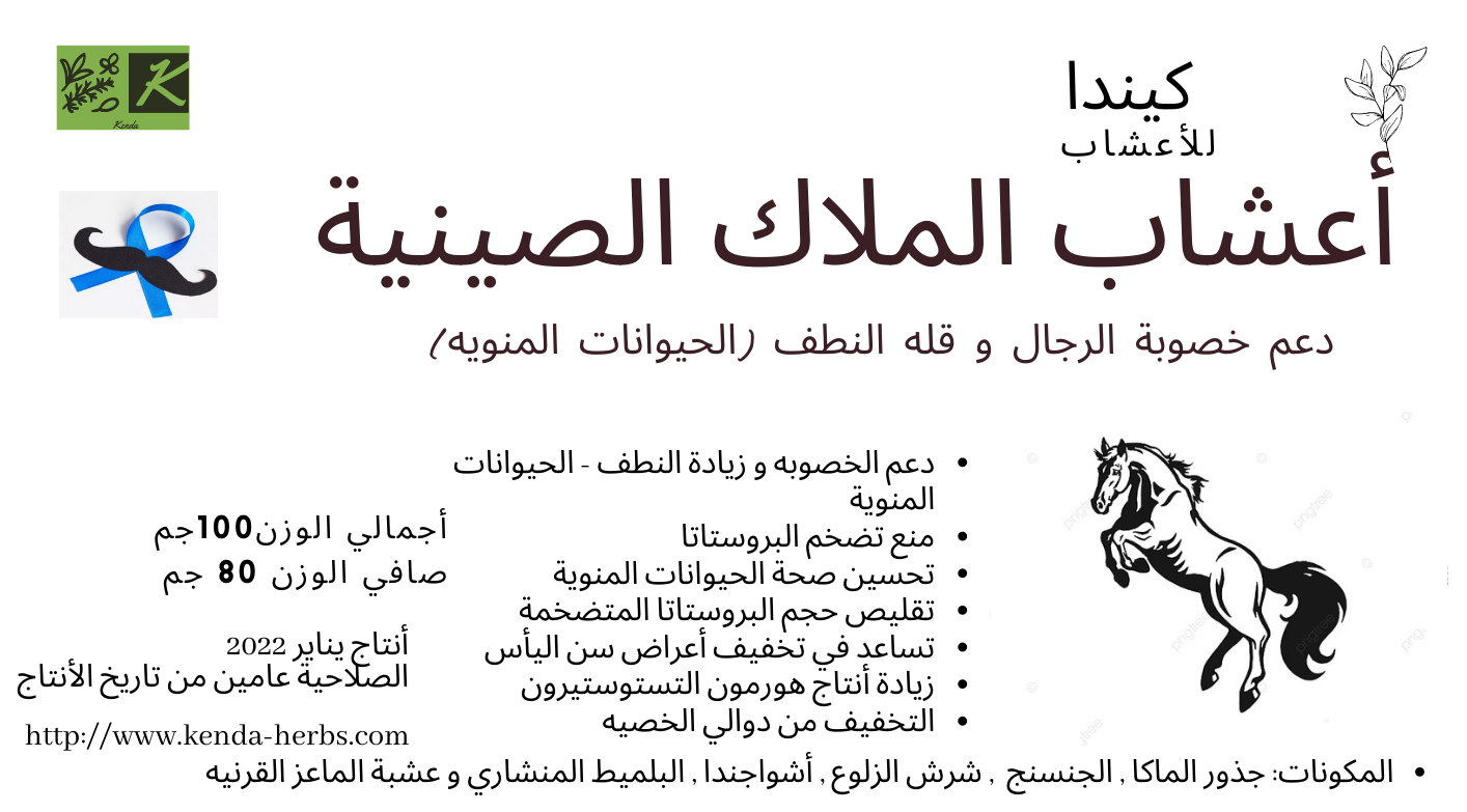 مسحوق الجنسنج بالأشواجندا من  كيندا 100جم